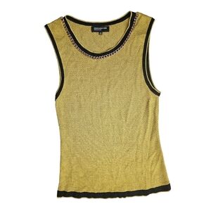Jones New Your knit top with chain neckline. Medium